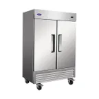 image of Valpro VP2F-HC 53.90" 2-Solid Door Reach-In Freezer, Bottom Mount, 49 cu. ft., Stainless Steel