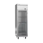 image of Victory VEFSA-1D-GD-HC 26" 1-Glass Door Reach-In Freezer, Top Mounted, 22 cu. ft., Stainless Steel Front