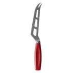 image of Boska 190013 - 140mm Red Cheese Knife, 1.96"W x 10.8"D x 0.78"H, Tang Stainless Blade, Plastic Handle