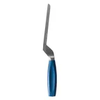 image of Boska 190032 Cheese Knife – Blue 140mm, 0.78"W x 11.41"D x 1.96"H, 18/10 Steel Blade, Plastic Handle
