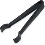 image of Carlisle 480603 - Pom & Ice Tongs, 5"-6" Length, Black Plastic, NSF, Dishwasher Safe, Up To 212°F