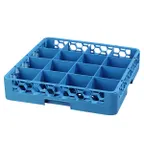 image of Carlisle RC1614 Dishwasher Cup Rack, 16 Compartments, 3-1/4" Height, Blue Polypropylene, NSF Certified