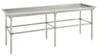 image of Hubert 47437 30"x96" Kratos Sorting Dishtable,, 16 Gauge Stainless Steel / 3" Upturn on All Sides