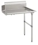 image of Hubert 53028 36" Kratos Clean Straight Dishtable, 16 Gauge Stainless Steel / Right Drainboard