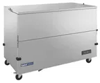 image of Hubert 69K-145 58" Stainless Steel School Milk Cooler, 10‑20 Crate Capacity, Single Access Cold‑Wall