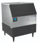 image of Hubert 69K-913 Ice Maker with Bin, 30" x 28" x 39", 100 lb Stainless Steel Bin, Half‑Cube Ice, 115V