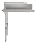 image of Hubert 77834 48" Kratos Clean Straight Dishtable, 16 Gauge Stainless Steel / Left Drainboard