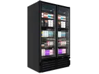 image of Imbera USA VRD43 BB 79-3/8"H x 54-1/4"W x 31-1/2"D Glass Door Merchandiser, 10 Shelves
