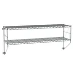 image of Metro 12WS52C Wall Mounted Shelving Kit, 48" x 12" Chrome Wire, NSF Certified, 50-1/4" Height, 2 Shelves