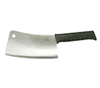 image of Omcan USA 10546 - 10" Kitchen Cleaver Knife, Stainless Steel Blade, Black Plastic Handle