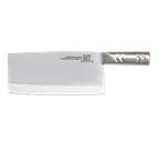 image of Omcan USA 10554 Cleaver Knife, 8-1/2" Overall, 8" Stainless Blade & Handle, Kitchen Cutlery