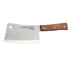 image of Omcan USA 10558 - 6" Kitchen Cleaver Knife, Stainless Steel Blade, Wood Handle