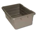 image of Omcan USA 10936 - Stack & Nest Jumbo Lug, 25" x 16" x 8.5", 100 lb, Gray Plastic