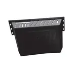 image of Omcan USA 11540 Knife Rack – Holds 12 Knives, 1 Cleaver & 1 Steel, Black Plastic, 14 Slots