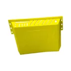 image of Omcan USA 11544 Kitchen Knife Rack, Yellow Plastic, Holds 12 Knives, 1 Cleaver & 1 Steel, 14 Slots