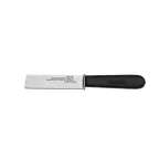image of Omcan USA 11609 Produce Knife, 6" Cut‑Off Blade, Stamped Stainless Blade, Black Plastic Handle