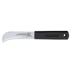 image of Omcan USA 12372 Produce Knife – 3-1/4" Lettuce Knife, Stainless Steel Blade, Black Plastic Handle