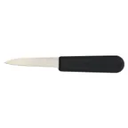 image of Omcan USA 12406 Paring Knife - 3-1/4" Hotel Style Blade, Black Polypropylene Plastic Handle