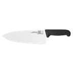 image of Omcan USA 12861 - 10" Forged Cook Knife, Stainless Steel Blade, Black Plastic Handle, Medium Size