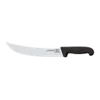 image of Omcan USA 12866 - 12" Steak Knife, Stamped Granton Blade, Black Plastic Handle, Victory USA
