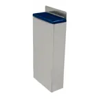 image of Omcan USA 12914 Knife Rack, Holds 3 Knives + 1 Sharpening Steel, Blue Insert, Stainless Steel, 4 Slots