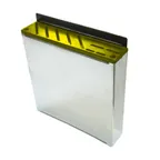 image of Omcan USA 12937 Stainless Steel Knife Rack, Yellow Insert, Holds 10 Knives + 2 Steels, 12 Slots
