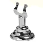 image of Omcan USA 13711 - Stainless Steel Menu Clip Holder, 3" Height, 1-4" Width, Threaded Base