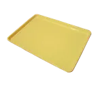 image of Omcan USA 14245 Yellow Plastic Rectangular Bakery Display Tray, 18" x 26"