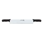 image of Omcan USA 17070 Cheese Knife – 15.5" Stainless Steel Blade, DR Black Plastic Handles, 14‑16" Length