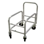 image of Omcan USA 18315 Cart – Aluminum, 24-33" Height, 5" Casters, Mobile, Handle, 1 Lug, Knock‑Down