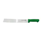 image of Omcan USA 18739 Watermelon Knife, 14" Stamped, Green Stainless Steel Handle, High Carbon Steel