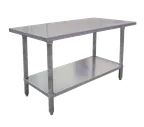 image of Omcan USA 19146 Stainless Steel Top 63" - 72" Work Table