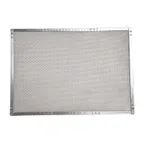 image of Omcan USA 20027 Pizza Screen – 14" x 20" Rectangular Crimped Aluminum, 20" Size