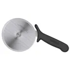 image of Omcan USA 20428 Pizza Cutter – 5" Stainless Steel Wheel, Black Plastic Handle, R‑Style Design