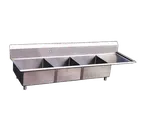 image of Omcan USA 22116 (3) Three Compartment Sink