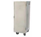 image of Omcan USA 23776 - Mobile Sheet Pan Rack, 54-1/2" High, 18"x26" Pan Slides, 31-35 Pair Capacity, Aluminum 5" Casters