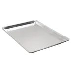 image of Omcan USA 24248 Bun & Sheet Pan – Full‑Size 18" x 26", Solid Uncoated 18‑Gauge Aluminum Baking Tray