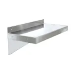 image of Omcan USA 24411 Wall Mounted Shelving, 60" W x 16" D x 15-1/2" H, 418 lb, 18 Gauge 430 Stainless Steel, NSF