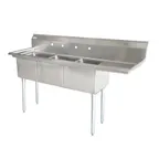 image of Omcan USA 25260 (3) Three Compartment Sink