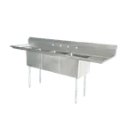 image of Omcan USA 25261 (3) Three Compartment Sink