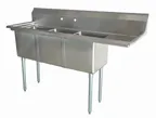 image of Omcan USA 25272 (3) Three Compartment Sink