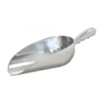 image of Omcan USA 27683 Ice Scoop, 58 oz, Solid Aluminum Construction, Round‑Bottom Design