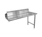 image of Omcan USA 28473 26" S.Steel Straight Dishtable - 10" Splash Height, 18‑Gauge / Right Side