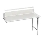 image of Omcan USA 28479 - 60" S.Steel Clean Straight Dishtable - 10" Splash Height, 18 Gauge / Right Side