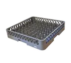 image of Omcan USA 33871 - 9x9 Peg Dishwasher Rack, 19-1/4" x 19-1/4" x 4", Full Size, Gray Plastic