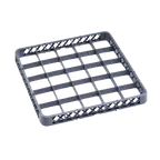 image of Omcan USA 33873 Cup Extender, 5-Row 19-3/4"W x 19-3/4"D x 2"H Gray Commercial Dishwasher Rack