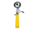 image of Omcan USA 34845 Ice Cream Disher #20 Thumb, 1‑1.8 oz, Stainless Steel, Yellow Handle - 12/Case