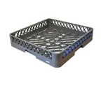 image of Omcan USA 37388 Dishwasher Rack, Full Base, 19-1/4" x 19-1/4" x 4", Gray Plastic