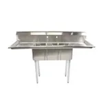 image of Omcan USA 39764 (3) Three Compartment Sink
