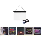 image of Omcan USA 39861 Write-On Menu Board – 15-3/4" W x 11.8" H Black Frameless Tempered Glass LED Sign